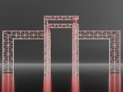 Steel constructions 3D model