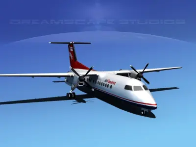 DeHavilland DHC-8-Q300 Air Panama 3D model