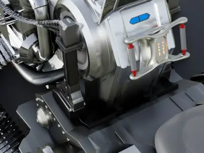 Animal movie gun vehicle 3D model