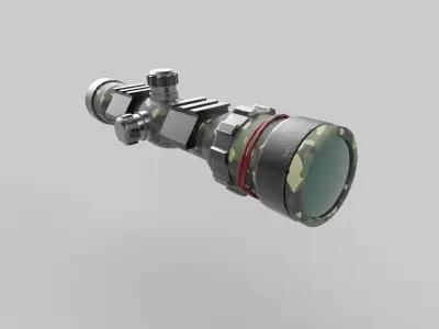 sniper scope Low-poly 3D model
