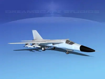 General Dynamics F-111 Aardvark Bare Metal 3D model