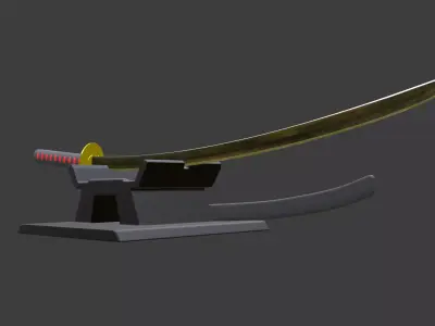 katana 3D model 9