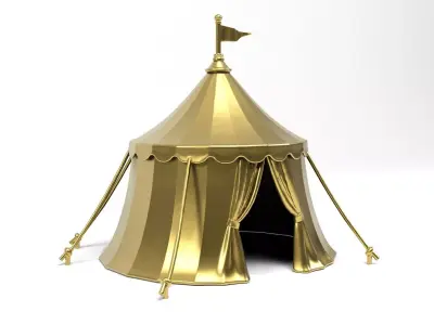 Ancient military tent 3D print model