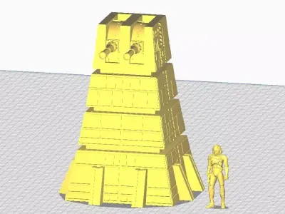 CUSTOM Heavy Cannon Turbolaser 3D print model