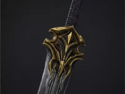 Kingshade Dagger Low-poly 3D model