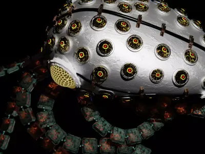 Sci-Fi Octopus 3D model