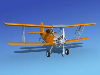 Grumman G-164 AgCat V07 3D model