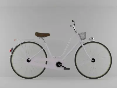 Bicycle Model No One Low-poly 3D model