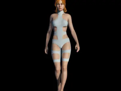 The Element Clothing Set Low-poly 3D model