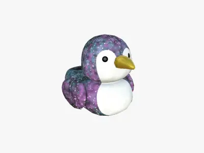 Slippers J09 Galaxy Bird - Costume Character Design Low-poly 3D model