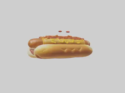 Chili dog model 3D model
