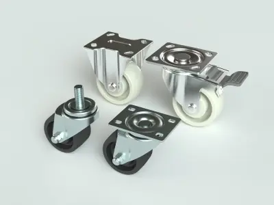 Industrial wheels 3D model