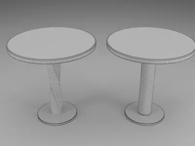 coffee table and side table 3D model