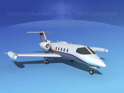 Gates Learjet 35 V05 3D model