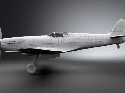 Spitfire scale model 3D print model