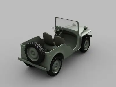 Bantam BRC Jeep 3D model