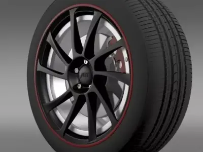 VW Beetle ABT 2012 wheel 3D model