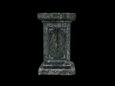Old Column Low-poly 3D model