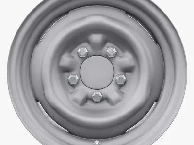 Wheel Vintiques Wheel Standard Steel Low-poly 3D model