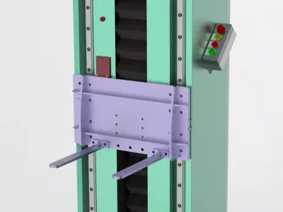 Elevators folding machine 3D model