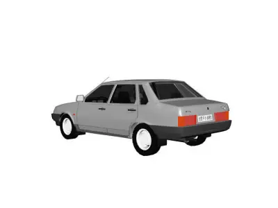 VAZ 2109 LADA SAMARA Low-poly 3D model