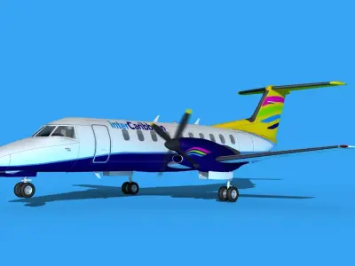 Embraer EMB120 Inter Carribean 3D model