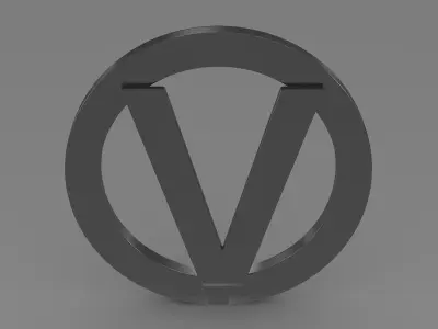 Vortex logo 3D model
