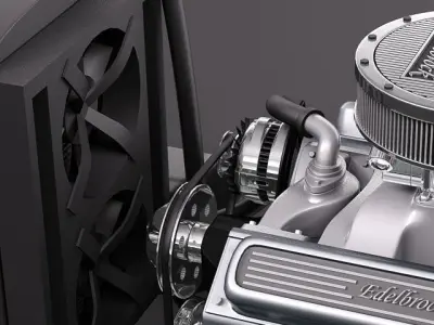 Edelbrock Crate Engine V8 3D model