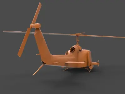 Bell UH-1 3D print model