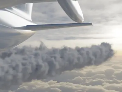 Animated Vdb Contrails - 300 Frames Fast and Loopable 3D model