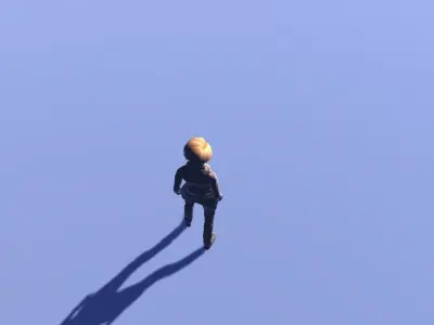 Solomia - animated rigged Military Female Low-poly 3D model