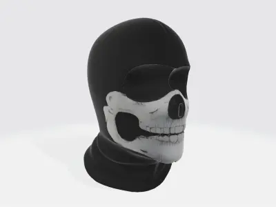 Skeleton Balaclava Low-poly 3D model