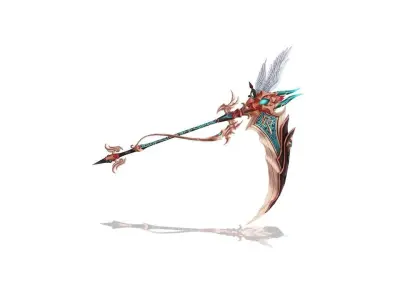 Angel Scythe Low-poly 3D model