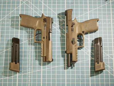 SIG P320 M17 Low-poly 3D model