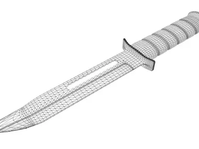 game weapon - knife Free 3D model