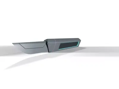 Sci-Fi Medical Scalpel Low-poly 3D model