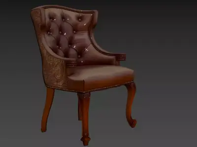 137- Chinese Style Scene - Free 3D Model of Chair 8 Free 3D model