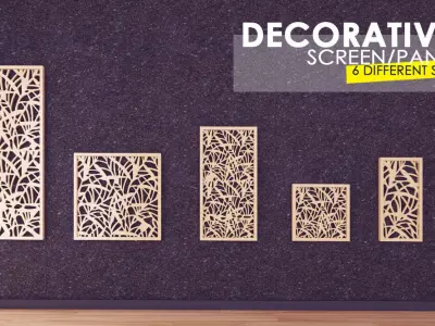 Decorative 3D Panel-Screen 5 Sizes 3D model