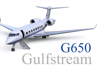 Gulfstream G650 Business Jet 3D model