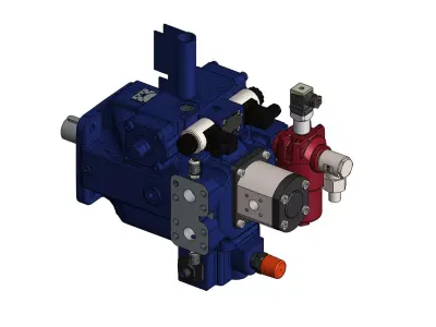 Pump A4VSG 71 EO1 Bosch Rexroth 3D model