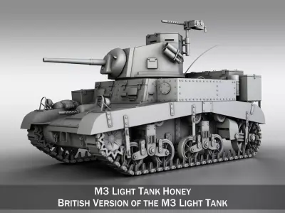 M3 Light Tank Honey 3D model