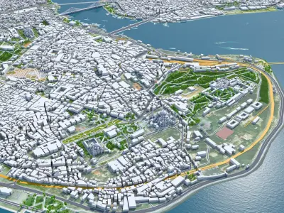 Istanbul City Turkey 3D model purchase