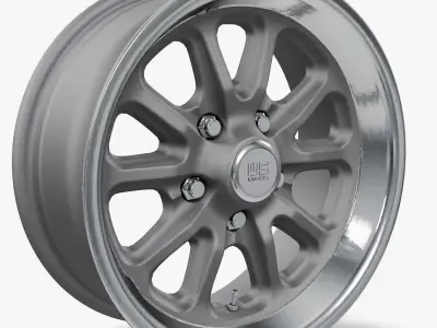 US Mags Rambler Wheel Textured Gray 3D model