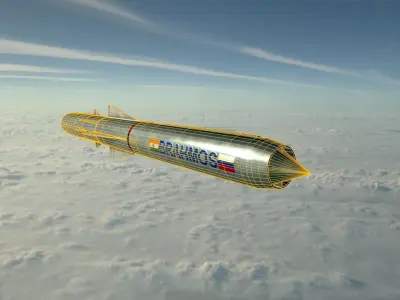 BrahMos Cruise Missile Low-poly 3D model