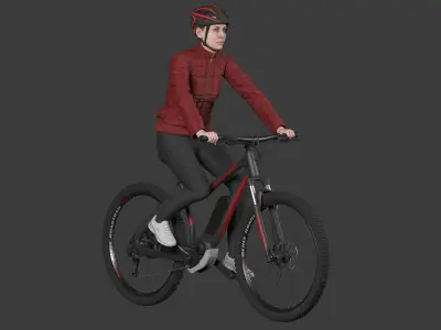 Bicycle Rider 3D model