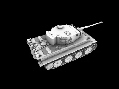 Panzer VI Tiger Tank ACE 3D model