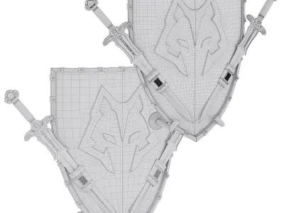 Sword and SHield 3D model