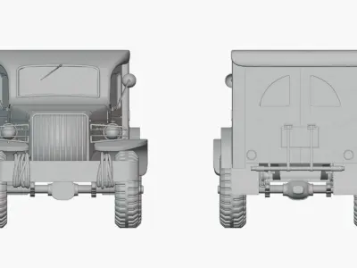 Dodge WC-54 3D model