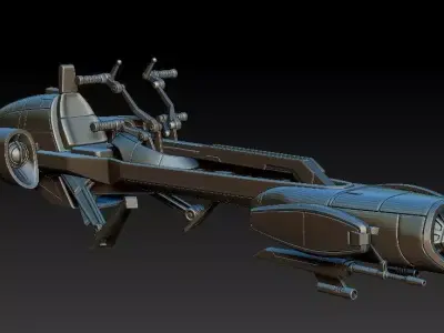 BARC Speeder for 6 inch scale model kit STL 3D print model