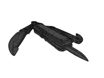 Tactical MultiTool Survival Knife 3D model